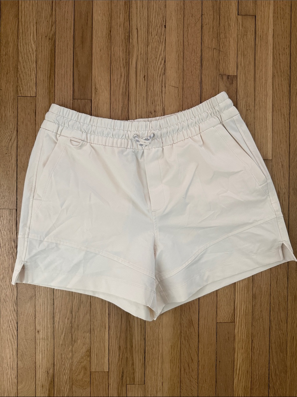 Old Navy White Athletic Drawstring Shorts
